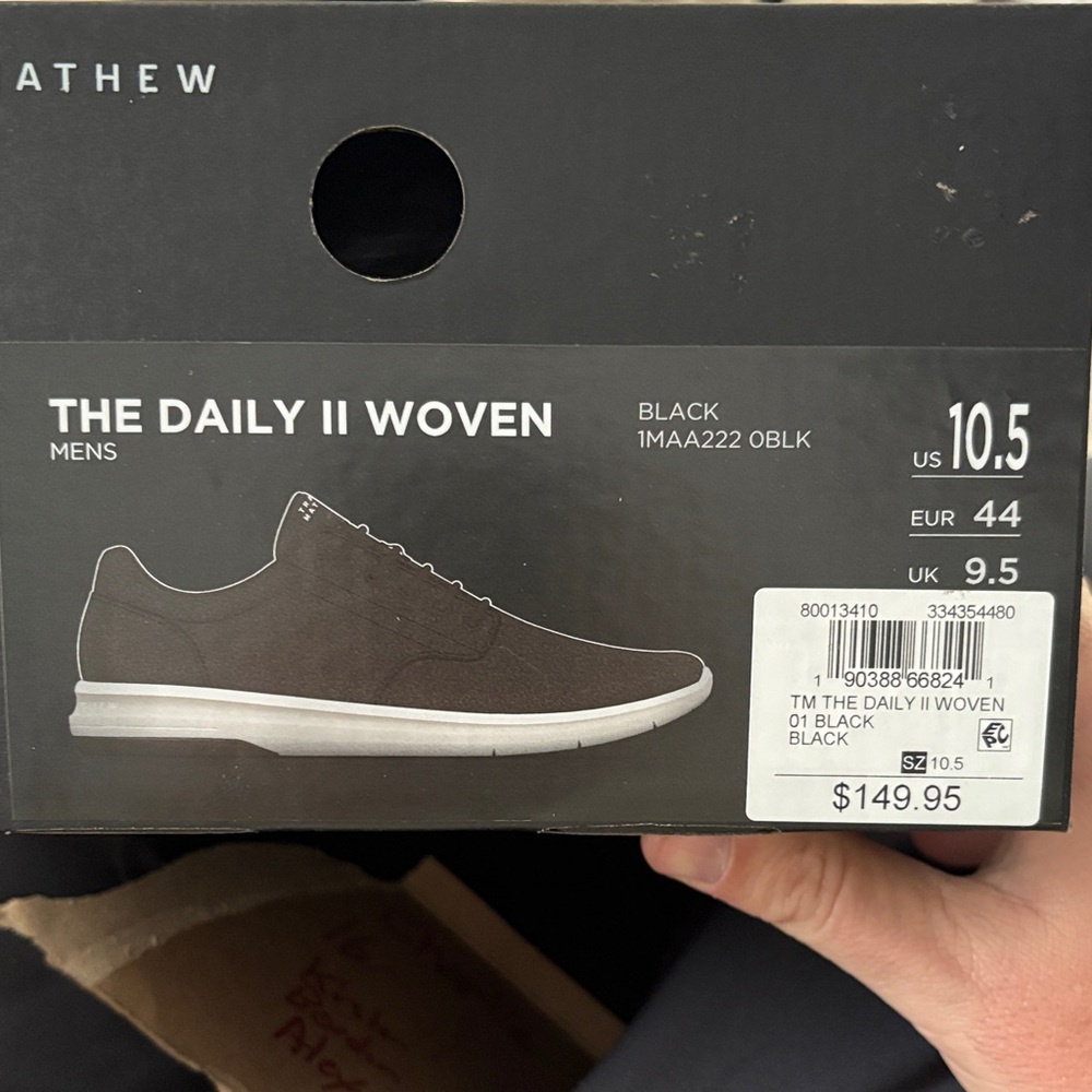 Travis Mathew Black Daily II Woven Sneakers
